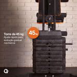 Estação de Musculação Gallant Power 45kg (GEM45H25B-PT)