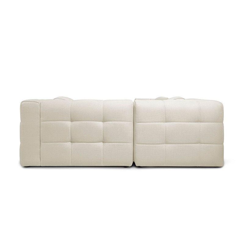 Sofá de Canto Vicente 6 Lugares Retrátil 292CM Off White D'Rossi