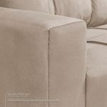 Sofá de Canto Ibarra 4 Lugares com Chaise 186CM Bege King House