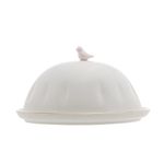 Manteigueira wolff birds de porcelana 16cm x 10cm