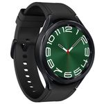 Smartwatch samsung galaxy watch6 classic lte 47mm grafite tela super amoled de 147", bluetooth, wi-fi, gps, nfc e google wear os