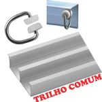 Cortina pryme 3 metros sala quarto em oxford para trilho comum branca - 100% poliéster