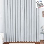 Cortina pryme 3 metros sala quarto em oxford para trilho comum branca - 100% poliéster