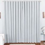 Cortina pryme 2 metros sala quarto em oxford para varão branca - 100% poliéster