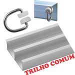 Cortina 4 mts sala quarto luna renda para trilho comum baratissima branca - 100% poliéster