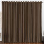 Cortina 3 mts sala quarto escritório blackout original para varão - tabaco - 100% poliéster