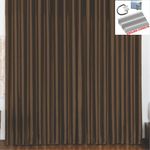 Cortina 3 mts sala quarto escritório blackout original para trilho comum - tabaco - 100% poliéster