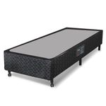 Base box para colchão de solteiro castor class 39x78x188 cm - cinza/preto