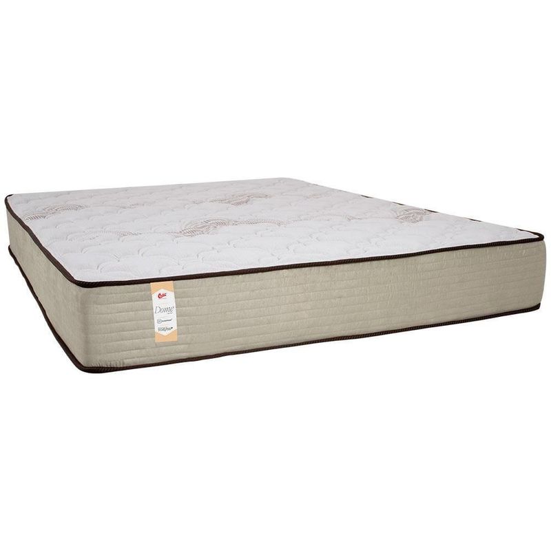 Colchão de casal castor dome one com molejo tecnopedic e revestimento em malha 27x138x188cm - bege