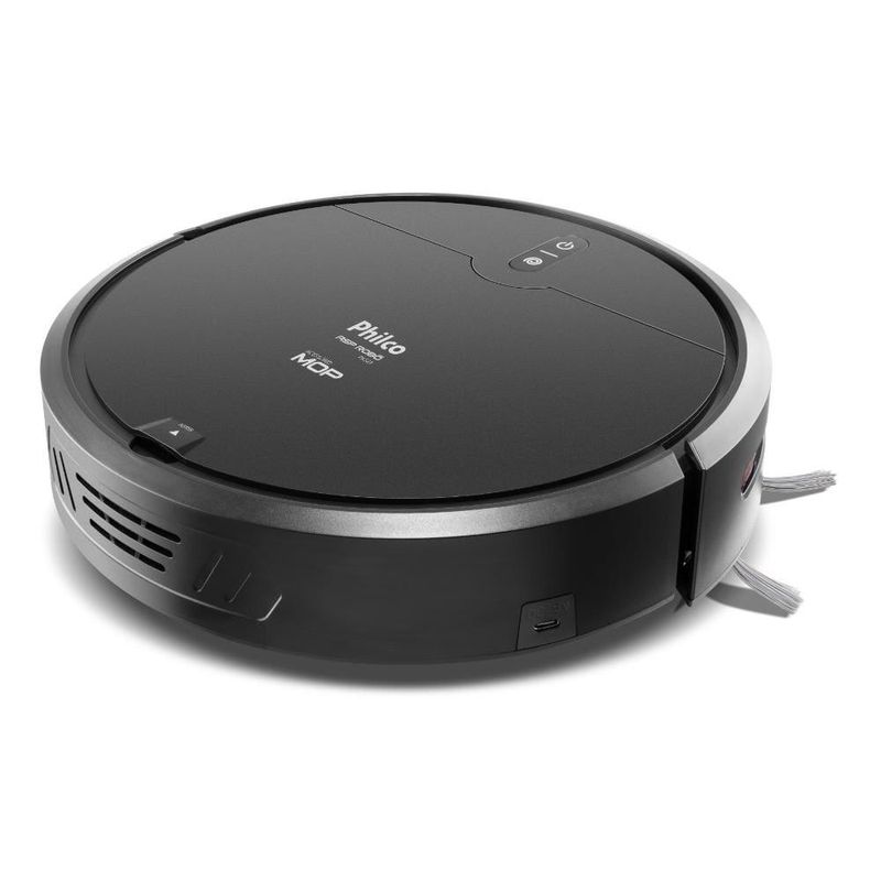 Aspirador robô philco pas23 3 em 1 mop 90min sensor antiqueda e obstáculos bivolt preto