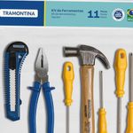 Kit de ferramentas completo tramontina 11 peças para reparos domésticos e profissionais