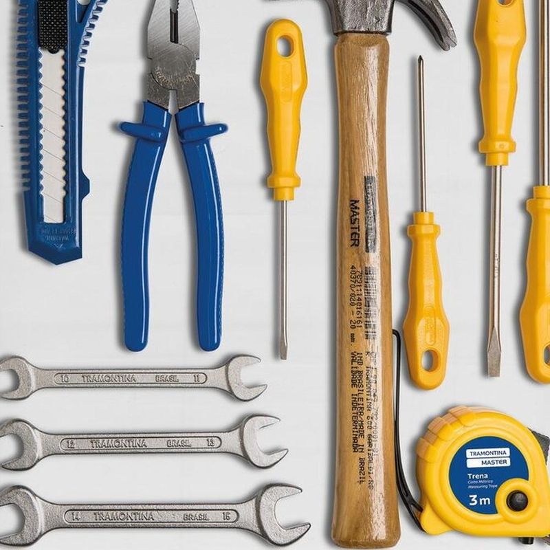 Kit de ferramentas completo tramontina 11 peças para reparos domésticos e profissionais