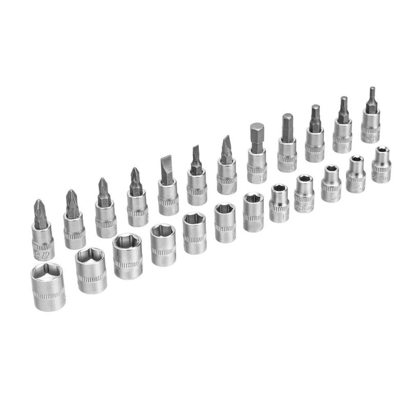 Jogo de ferramentas 1/4 29 peças crv 4-13mm maleta sparta 135237 completo
