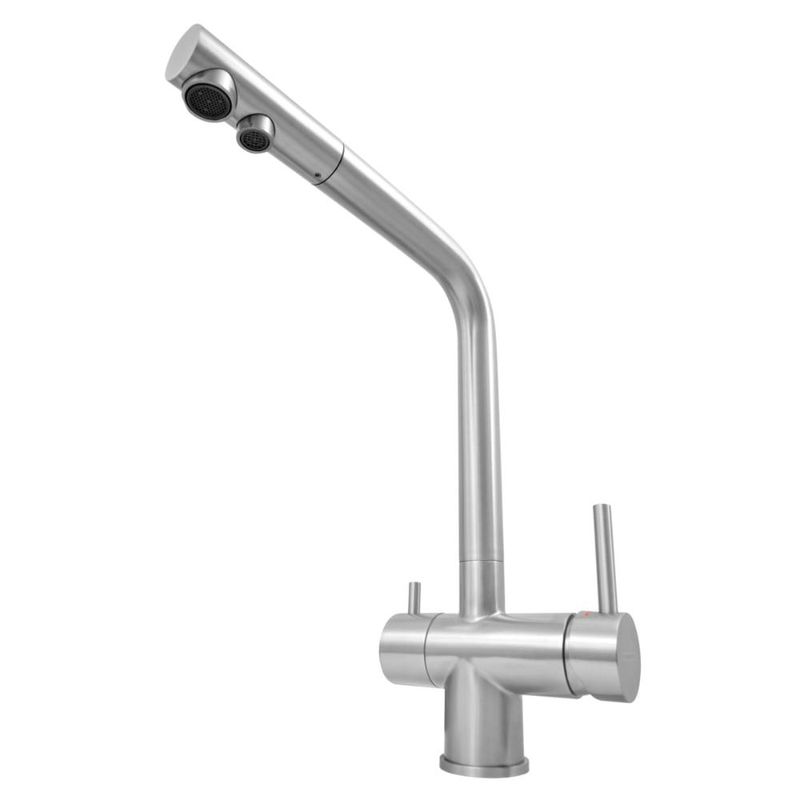 Torneira Misturador Monocomando Tramontina Monde Filter Inox com Saída para Água Filtrada