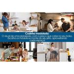 Cristaleira Esplêndida Led Reflecta 2 Portas 6 Prateleiras MDF com LED Cinamomo MGM