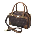 Bolsa pequena lansay munique gold - café