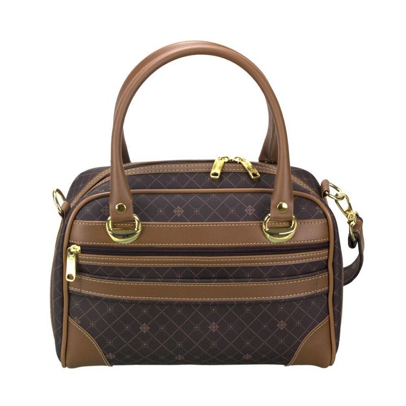 Bolsa pequena lansay munique gold - café