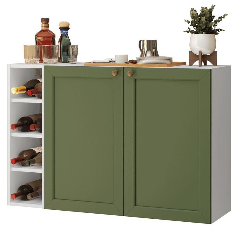 Buffet aparador com adega 100cm 2 portas vik madesa 16 b