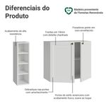Buffet aparador com adega 100cm 2 portas branco vik madesa 16