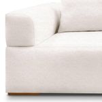 Sofá Scott 3 Lugares com Chaise 220CM Off White Bouclé Lucas Home
