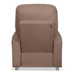 Poltrona Decorativa Do Papai Reclinável Confortável Suede - Lm Decor Cappuccino