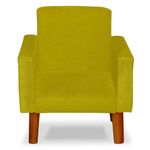 Mini Poltrona Decorativa Infantil Nina Suede - Lm Decor Amarelo