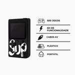 Mini Game Portátil Sup Game Box Plus 500 Jogos Retrô Tela LCD 3 Polegadas 2 Jogadores Utimix