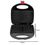 Sanduicheira Elétrica para Waffles 750W Preto com Trava de Shopmix 110V