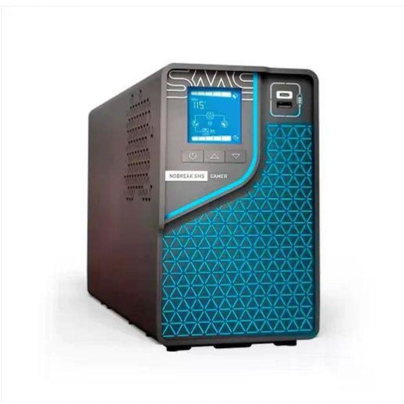 Nobreak Gamer 2000BI-BI 0029601 Wi-Fi LED RGB Preto SMS 2000VA Bivolt