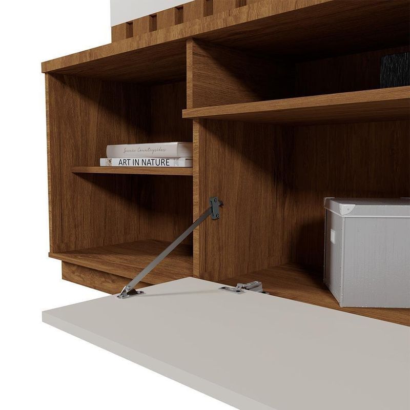 Estante Home Theater Diamantina 1 Porta MDF 150CM Amêndoa Möbler
