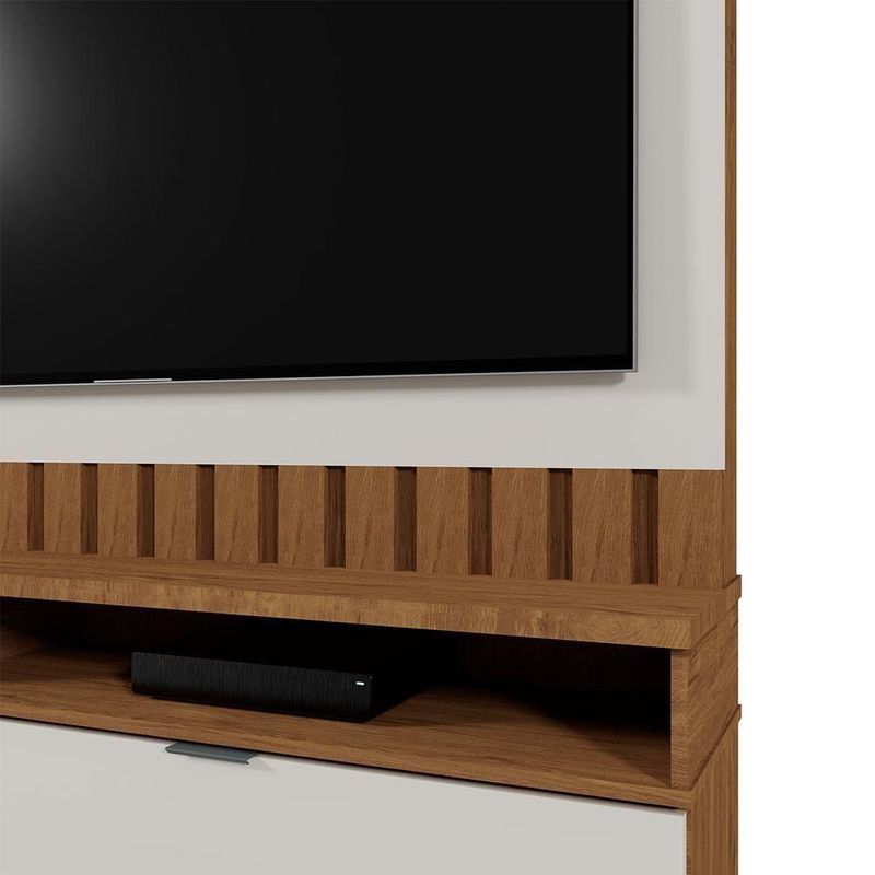 Estante Home Theater Diamantina 1 Porta MDF 150CM Amêndoa Möbler