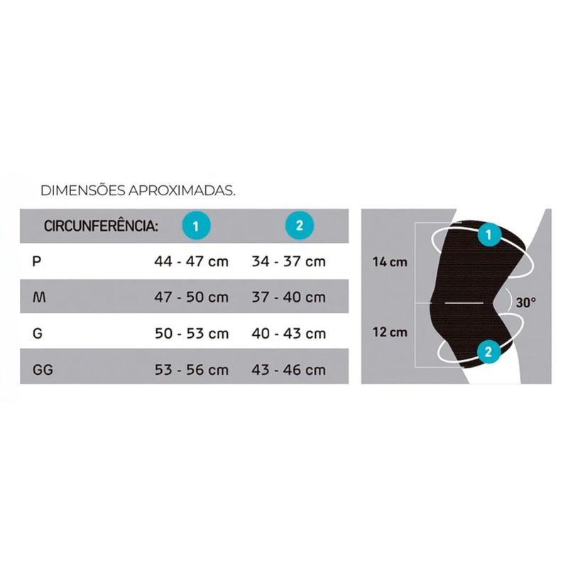 Joelheira PRO Knit 3D N1 Sport Branco Tamanho GG
