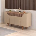 Aparador Buffet Tâmisa Moderno 4 Portas MDF MDP 160CM Fendi Bechara Móveis