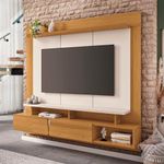 Painel Home Suspenso Zenith para TV 60 Polegadas 160CM MDF MDP Cinamomo Off White HB Móveis