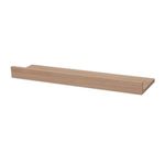 Prateleira Porta Quadros 100X15CM MDP Suporte Invisível Moderno Bege Mercado das Prateleiras 100CM
