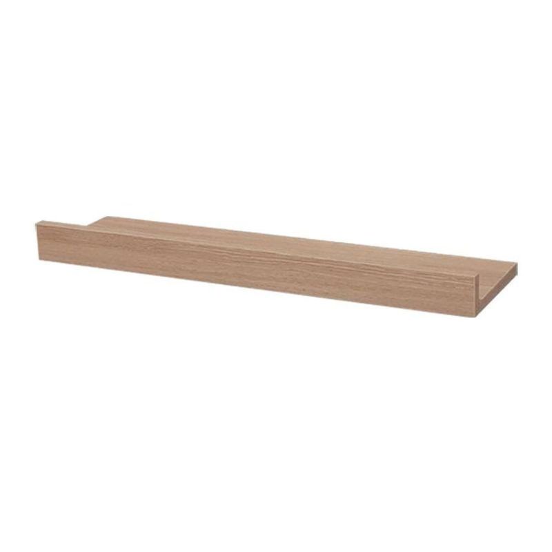 Prateleira Porta Quadros 100X15CM MDP Suporte Invisível Moderno Bege Mercado das Prateleiras 100CM