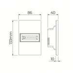 Dimmer Stella Stouch 0-10v 4x2 Preto Bivolt Preto