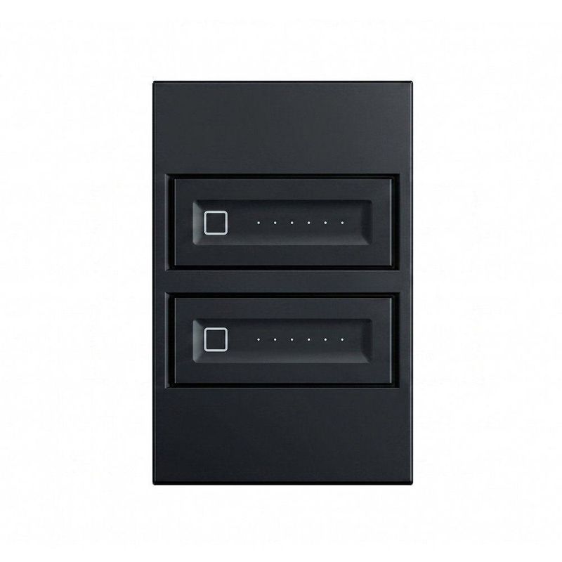 Dimmer Duplo Stouch Dualcut 4x2 Dimerização Corte de Fase Preto Bivolt Stella