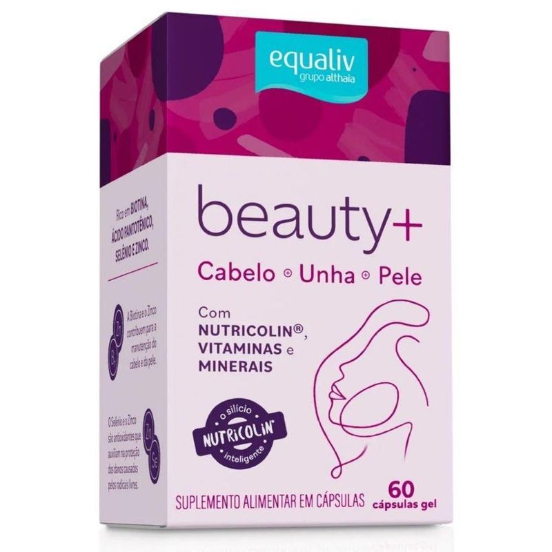 Suplemento Equaliv Beauty + para Beleza da Mulher sem Sabor 60 Caps
