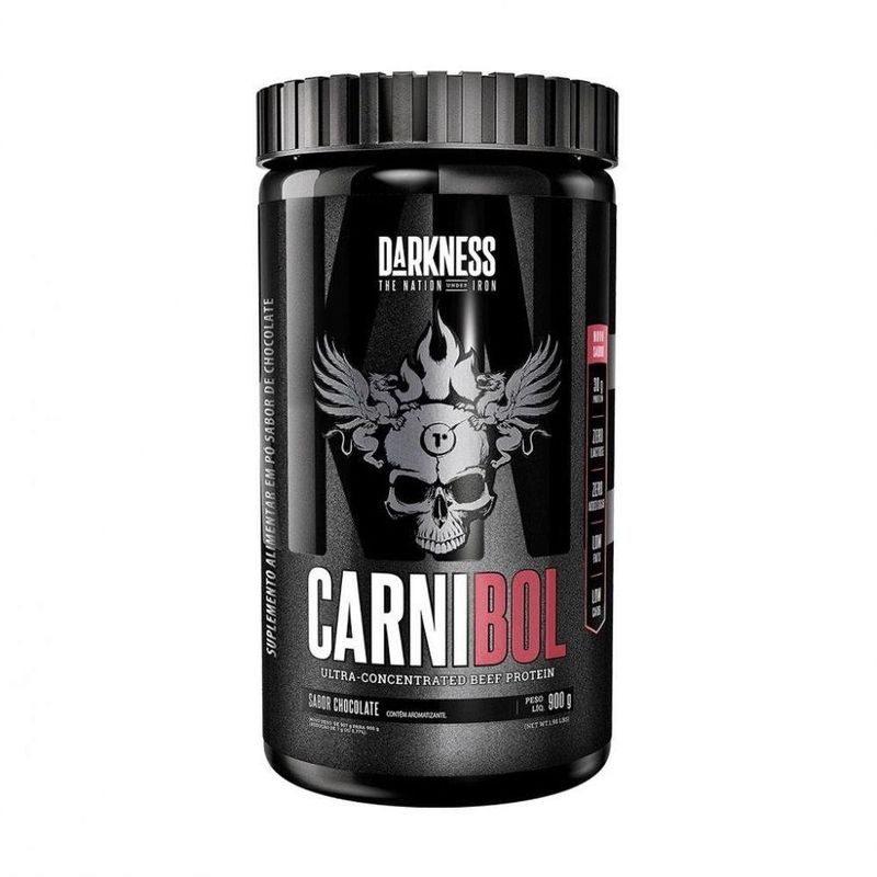 Suplemento Darkness Carnibol Construção Muscular Chocolate 900G