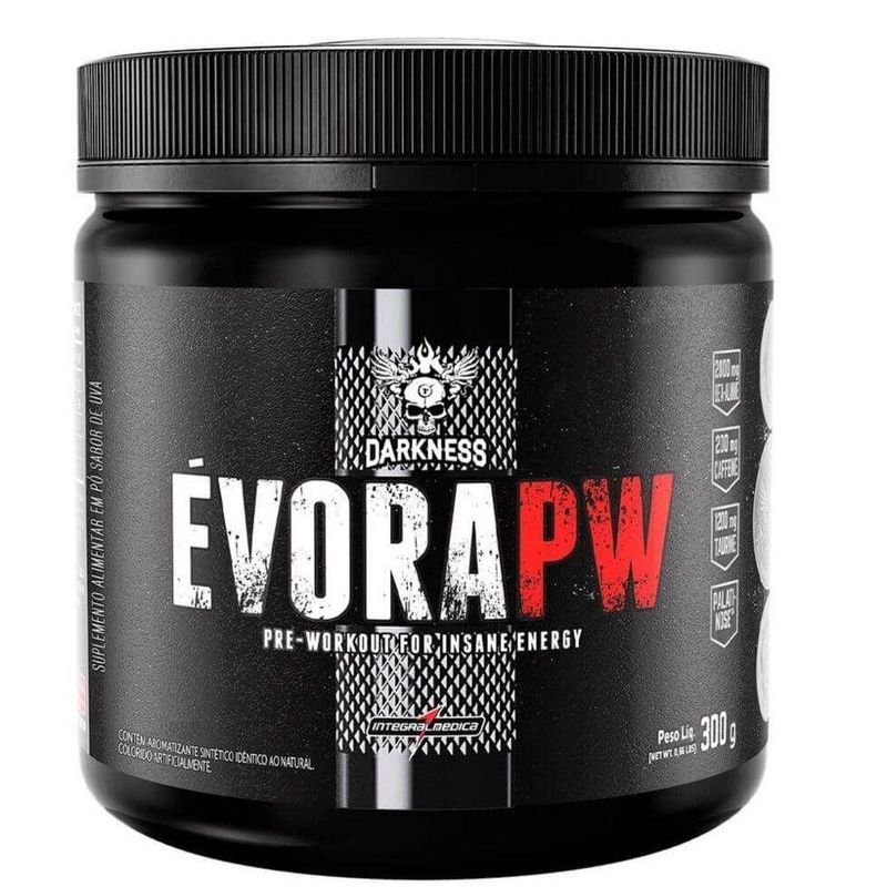 Suplemento Darkness Évora Pw Treino de Força Alta Intensidade 300G Maçã Verde