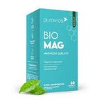 Suplemento Alimentar Puravida Bio Mag Magnésio Bisglicinato 60 CÁPSULAS