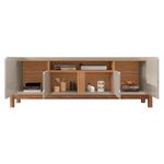 Rack Bancada Lizz 170cm Off White-cedro Para Até 60? - Casa D Off White-cedro
