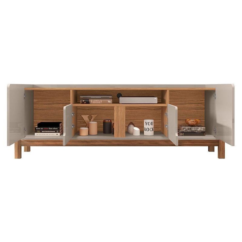 Rack Bancada Lizz 170cm Off White-cedro Para Até 60? - Casa D Off White-cedro
