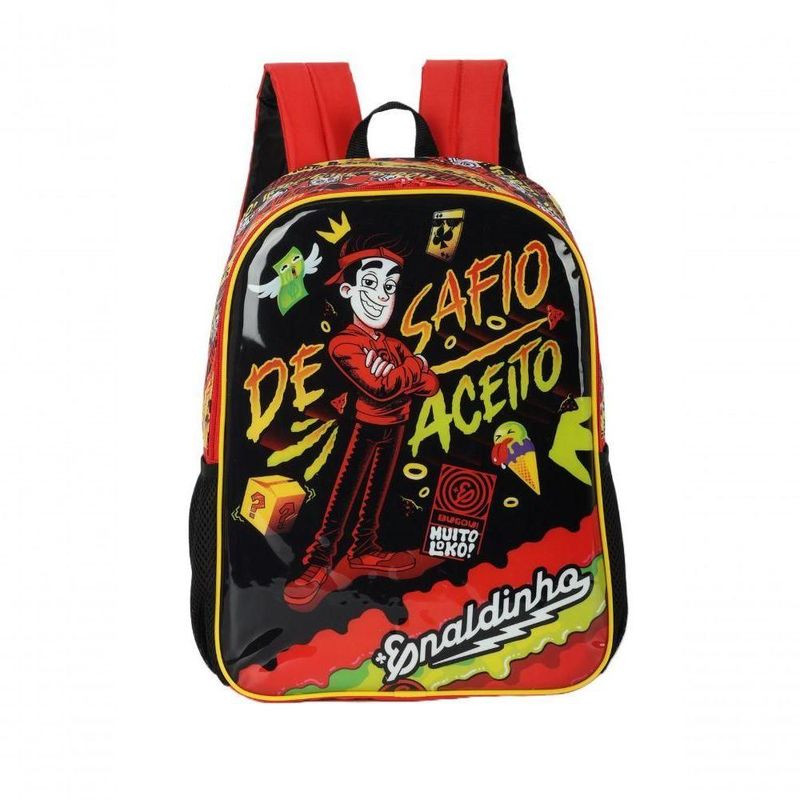Mochila de Costas Luxcel Enaldinho IS41101UP_CS Poliester 16 Polegadas Vermelho Infantil