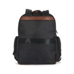 Mochila Feminina Luxcel Gash Náilon com Detalhes em PU Preto 14L Feminino