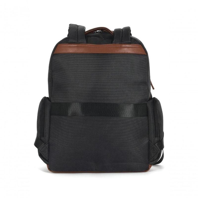 Mochila Feminina Luxcel Gash Náilon com Detalhes em PU Preto 14L Feminino