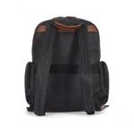 Mochila Feminina Luxcel Gash Náilon com Detalhes em PU Preto 14L Feminino
