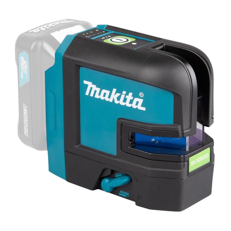 Nivelador laser de linhas cruzadas 25m resistente Água com bolsa suporte de parede sk106gdz makita