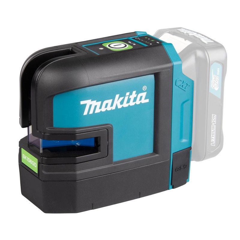 Nivelador laser de linhas cruzadas 25m resistente Água com bolsa suporte de parede sk106gdz makita